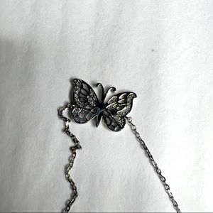 925 Silver Crystal Butterfly Bracelet